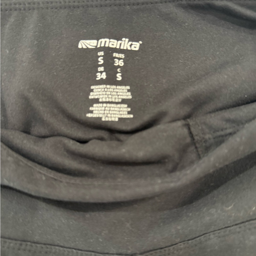 Marika Jet Black Fitness Top